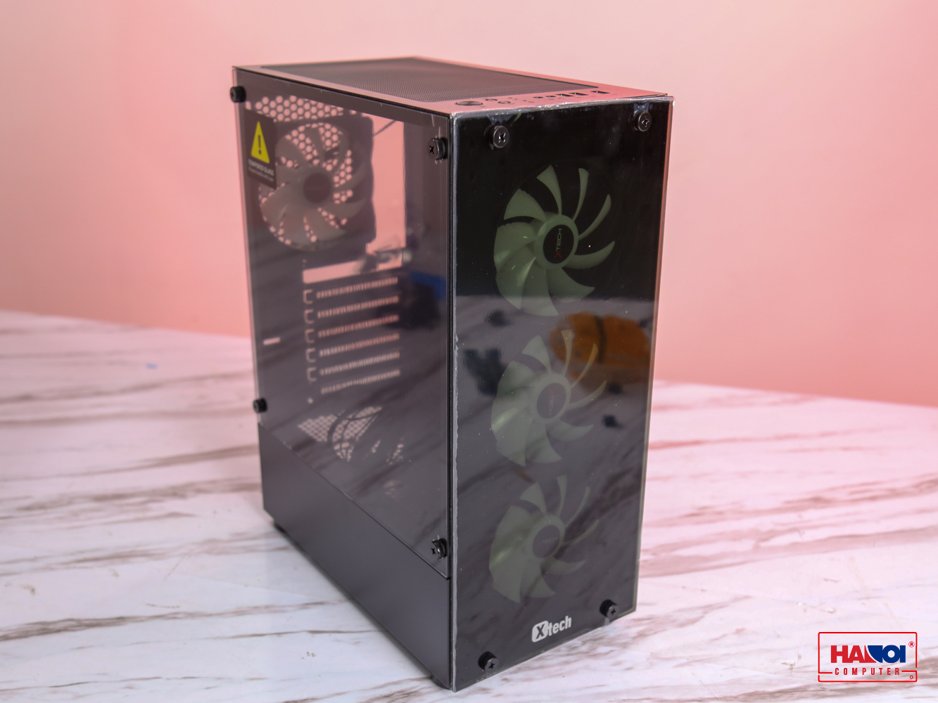 Vỏ Case XTech F8  (Mid Tower/Màu Đen/Kèm 4 Fan RGB) giới thiệu